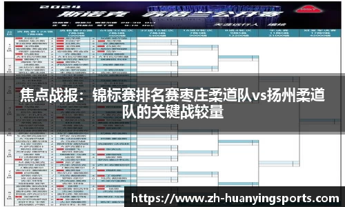 焦点战报：锦标赛排名赛枣庄柔道队vs扬州柔道队的关键战较量